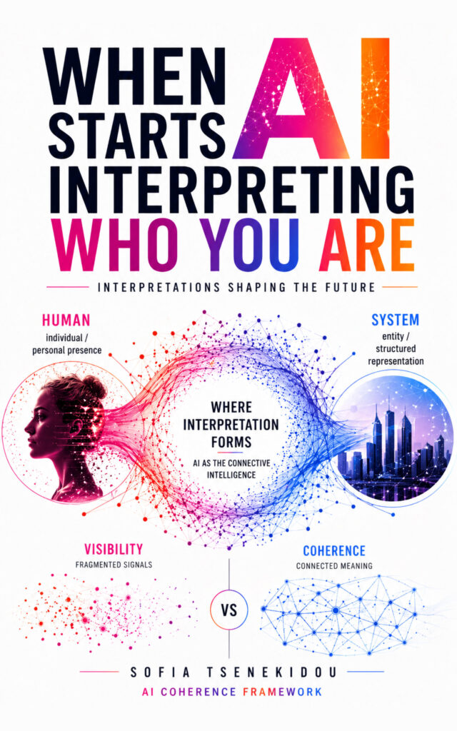 When AI starts interpreting who you are book cover Sofia Tsenekidou