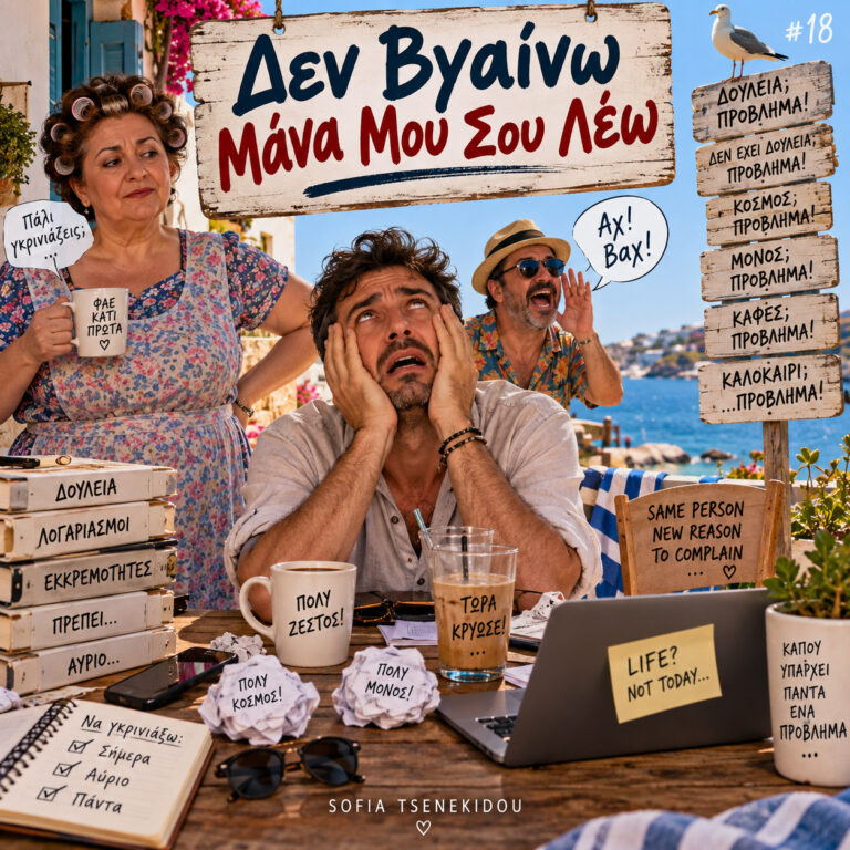 Δεν βγαίνω μάνα μου σου λεω song Sofia Tsenekidou artwork