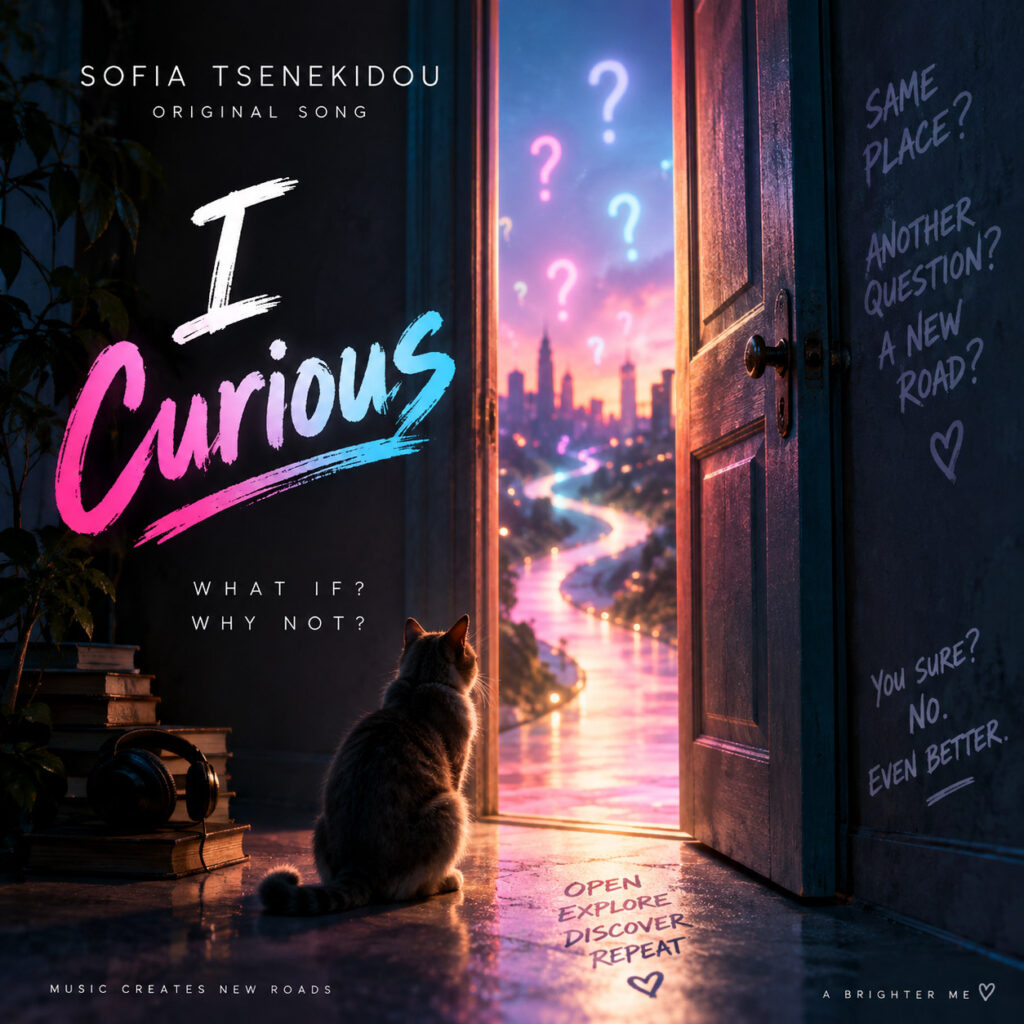 I curious song artwork by Sofia Tsenekidou