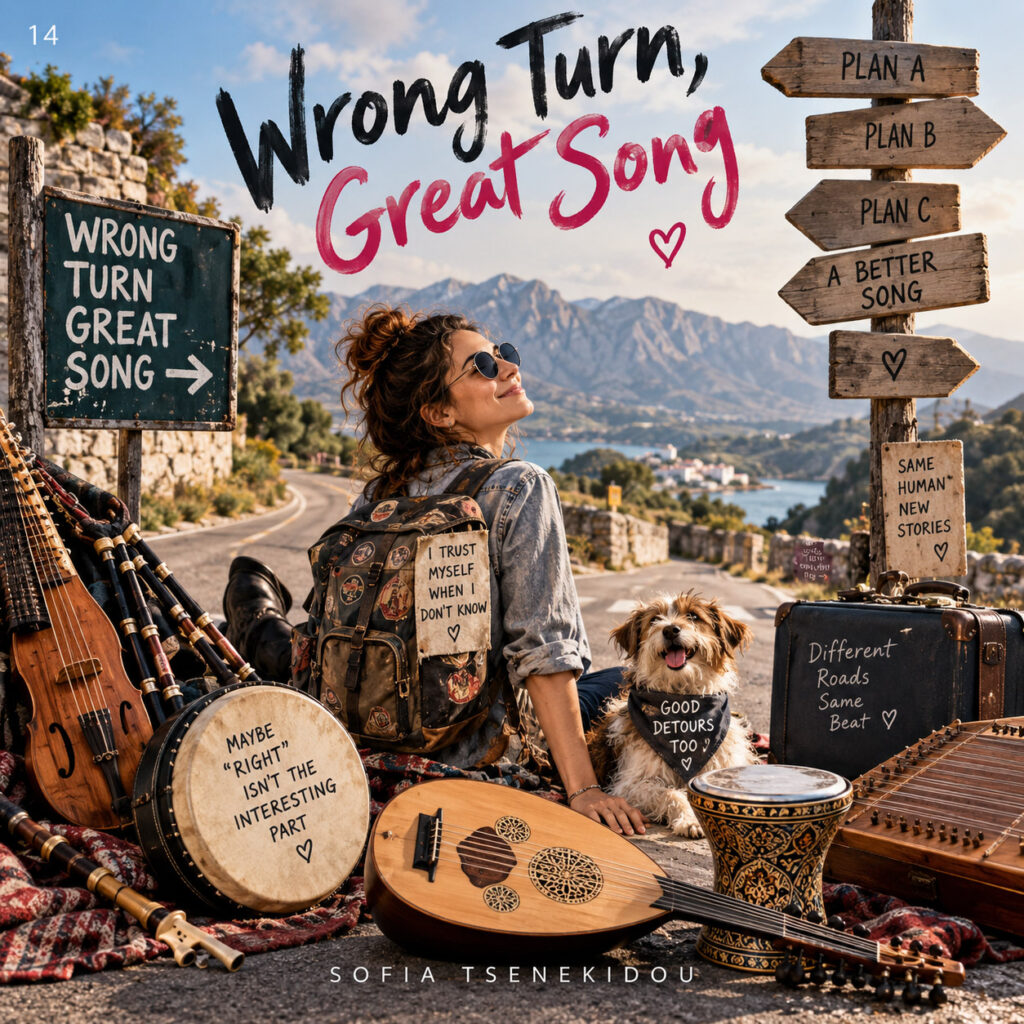 Wrong Turn Great Song song artwork by Sofia Tsenekidou